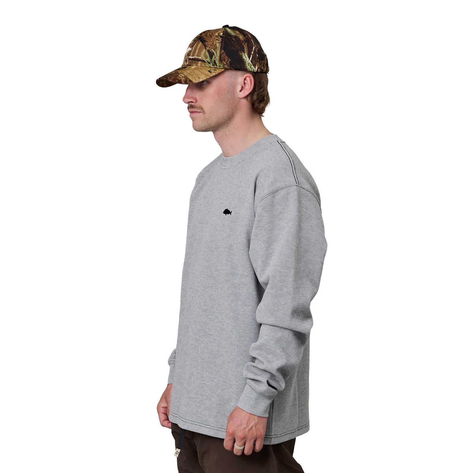 Just Another Fisherman Stamp Pique Ls Tee